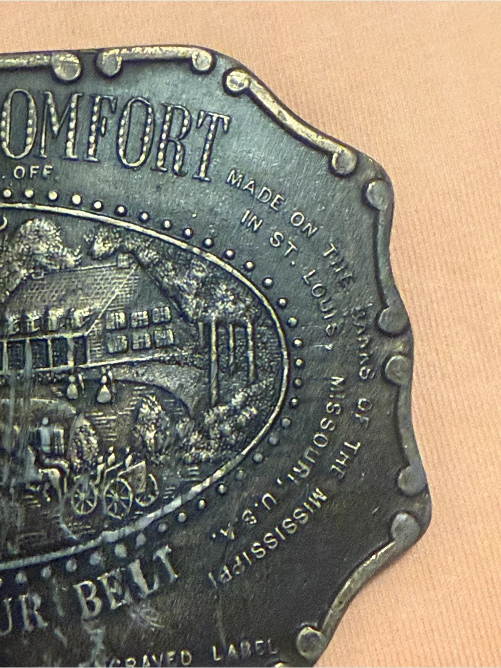 Vintage 1970’s Southern Comfort (Under Your Belt) Belt Buckle + A GIFT 🎁